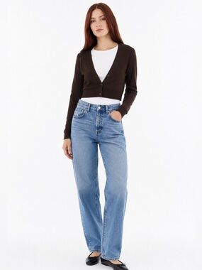 Madewell Dean Easy Straight Jeans Button Fly 90’s Size 27